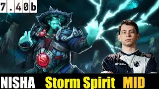 🤯NISHA [Storm Spirit] MID 7.40b - DOTA 2 HIGHEST MMR MATCH#dota2   #dota2gameplay     #teamliquid