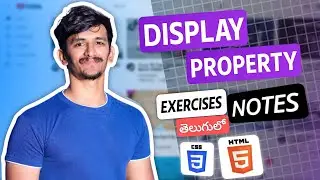 CSS Display Property in Telugu | Block, Inline, Inline-Block | CSS full course in Telugu
