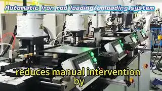 CNC Lathe Iron Rod Handling! 90% Manual Labor Replacemen