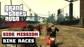 Bike Races Walkthrough | GTA 4 TLAD | Realistic Graphics Mod 4K