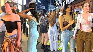 [4K 새벽에 홍대의 밤은 화려하네요 🔥🔥🔥] 늦은 새벽에 홍대 클럽 거리를 함께 걸어주세요 😎😎😎HONGDAE/SEOUL/KOREA/JUST WALK