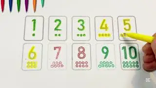 Learn to Counting 1 to 10 | 123 Numbers | One Two Three | Basic Math for Kids 📚🖍️