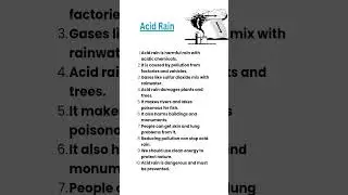 10 lines on Acid Rain #acidrain #shorts