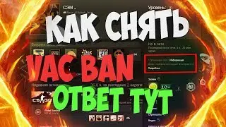 Как снять VAC BAN? | Программа для снятия VAC CS GO | Способ убрать вак бан.