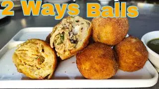 2 Ways Crispy  Potato Balls | Chicken Potato Balls | Cheesy Eggs Potato Balls