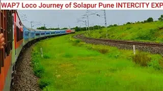 12170 Solapur Pune INTERCITY Express Journey after Solapur Pune Electrification| Track Sounds ❤️