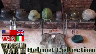 War Helmet Military Collection WWI WWII Japan German Vietnam Medals Bayonet