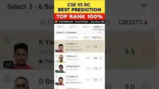 TEAM RANK #1 CSK VS DC BEST TEAM PREDICTION | DREAM11 2022 | TATA IPL 2022