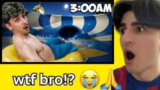 Investigating a Waterpark AFTER Midnight... (Reaction)