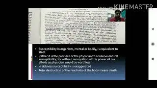 Susceptibility from Dr H. A. Robert's Philisophy