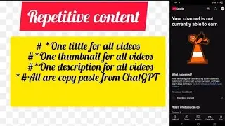 Video 2 - Repetitive content policy
