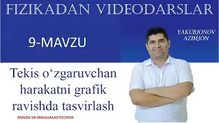 9-MAVZU: Tekis o'zgaruvchan harakatning grafik tasviri