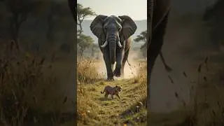 Elephant Saves Baby Cheetah from Lion Attack সিংহের আক্রমণ থেকে হাতি বাঁচালো চিতা বাচ্চাকে #animals