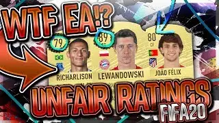 FIFA 20 | UNFAIR/WRONG RATINGS GIVEN BY EA!! FT. LEWANDOWSKI, JOAO FELIX, RICHARLISON ETC..(FIFA 20)