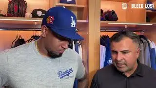 Alexis D&iacute;az on Mechanical Adjustments Since Joining Dodgers | Dodgers Postgame Interview
