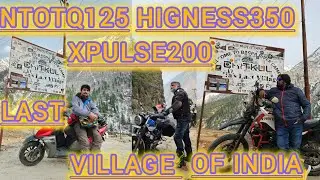 Last ride Xpulse200 last village of india #xpulserallyedition #heromotocorp #hondacb350 #tvsntorq