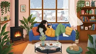 Lazy Winter Afternoon Lofi ❄️🛋️ | Soft Jazz Beats for Relaxing, Phone Scrolling & Calm Vibes
