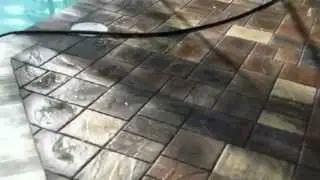 Laying a thin paver pool deck
