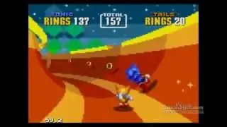 Sonic the Hedgehog 2 - Special Stage 3 (Sonic & Tails) - 205 Rings (Maxed!)