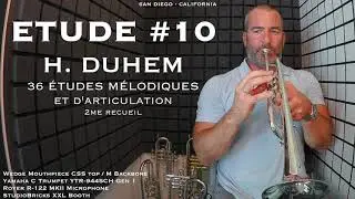 DUHEM Etude #10 from 36 &Eacute;tudes M&eacute;lodiques et d'Articulation by H. Duhem