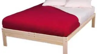 NOMAD SOLID HARDWOOD PLATFORM BED FRAME � QUEEN SIZE