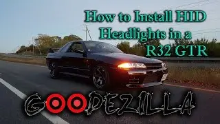 R32 Nissan Skyline GTR - HID Headlights Install