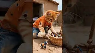oil cats cause tv chaos! must watch #tv #chaos #cat #cartoon #shorts #viralstory #emotional #funny