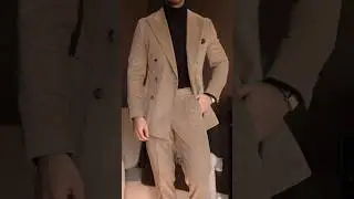 How To Style Men's Double Breasted Beige Suit