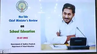 CM YS Jagan holds review meeting on Education Department at camp office - Tadepalli