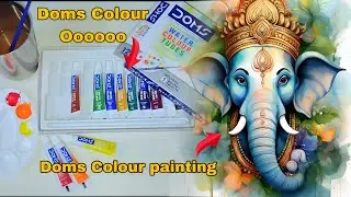 DOMS Colour Tubes 😍 DOMS colour tube Review 🤔12shades/ Bright colour/Free-brush&pelatte DIY 🤗