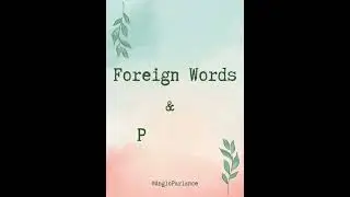 #Foreign Phrases | # Vocabulary