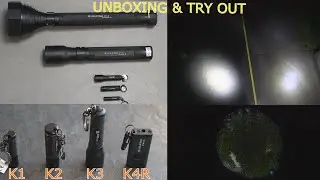 LEDLENSER Flashlights K-Series // K1 K2 K3 K4R // P17R, X21R// UNBOXING, TRY OUT & COMPARE
