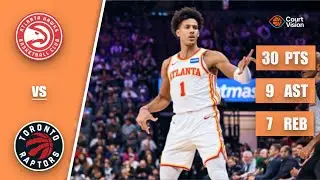 Jalen Johnson - 30 Points, 9 Assists, 7 Rebounds vs Raptors - 2025-26 Regular Season