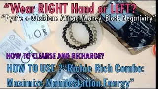 HOW TO USE STUDD MUFFYN RICHIE RICH PYRITE AND BLACK OBSEDIAN FOR MAXIMUM BENEFITS