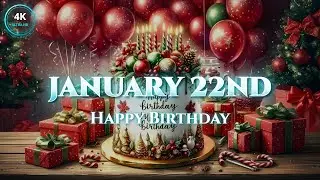 Happy Birthday January 22nd | Aquarius Zodiac Song (4K Facts Edition)