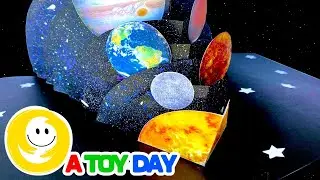 DIY Pop-Up PLANETS card | How to make Pop-Up Planets CARD | Planets Order Craft | 8 Planets for kid