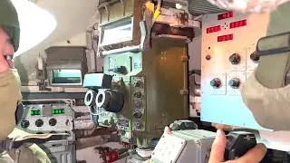 Preparation for the launch of rockets of the machine TOS-1A 