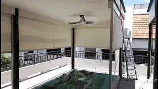 Motorised zip blinds system (Dual layer)