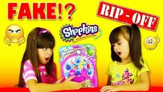 FAKE SHOPKINS - SHOCKED! Don't be fooled by fake Shopkins!!! | Emily and Evelyn