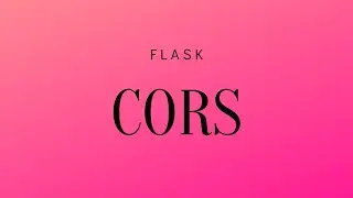 CORS in Flask