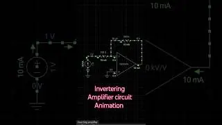 Invertering Amplifier circuit Animation #Animationcircuit