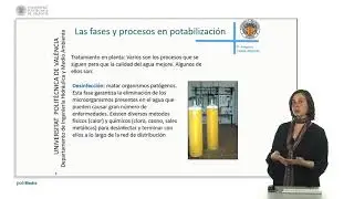 Los procesos involucrados en la potabilización del agua |  | UPV