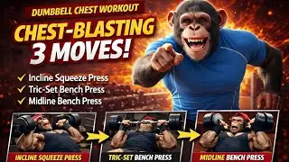 Chest-Blasting 3 Dumbbell Moves 🐵 | Grow Your Chest FAST!