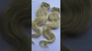 Remy Single Drawn Blonde Body Wave Human Hair Extension #indianhumanhair #virginhairextensions