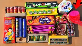 😱बाप रे इतने सारे पटाखे ही पटाखें // All Diwali Different Different Crackers Testing 🧨#Trending #diy