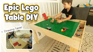 I Built a Lego Table (transforms into drawing table)