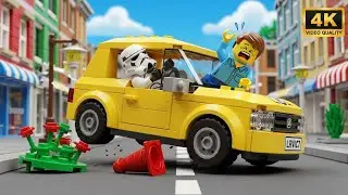 When a Stormtrooper Tries to Get a Driver's License in LEGO City... 🚗💥