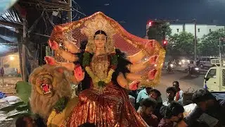 EcoFriendly Durga Mata Aagman at Chadarghat 2021|Durga Mata Transporting 2021|Durga Mata aagman 2021