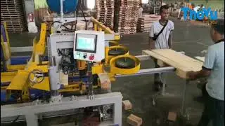 Wooden Pallet Legs Nailing Machine
