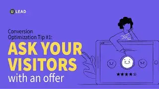 Conversion optimization tip #1 Ask your visitors - with an offer